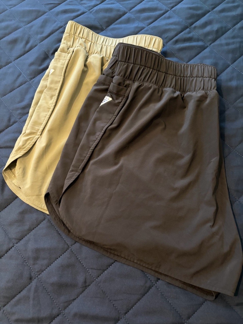 Columbia Women's Athletic Shorts in Black and Tan